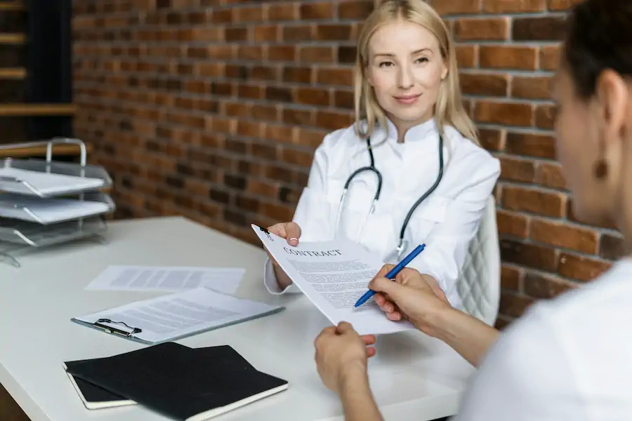 medical-professional-signing contract