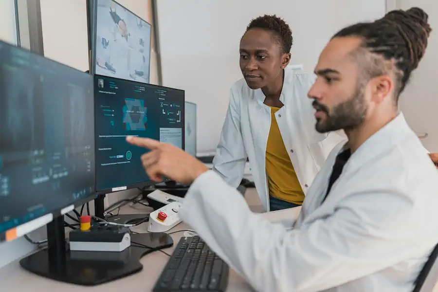 future-of-value-based-care Healthcare professionals reviewing data for value-based care